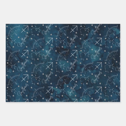 Feuilles papier Sagittarius enveloppant (Devant 2)