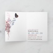 Feuilles papillons, Elegant Baby shower Invitation (Intérieur)