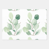 Feuilles pastel Eucalyptus vert (Devant 3)