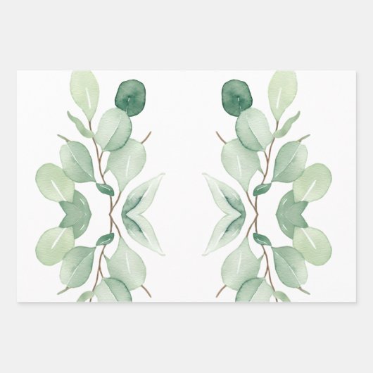 Feuilles pastel Eucalyptus vert (Devant 2)