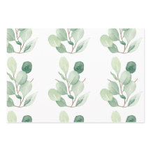Feuilles pastel Eucalyptus vert