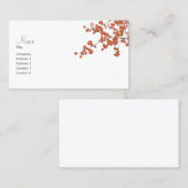 Feuilles pétaux ~ Cartes de visite (Devant / Derrière)