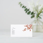 Feuilles pétaux ~ Cartes de visite (Debout devant)