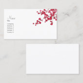 Feuilles pétaux ~ Cartes de visite (Devant / Derrière)