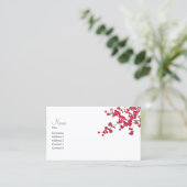 Feuilles pétaux ~ Cartes de visite (Debout devant)