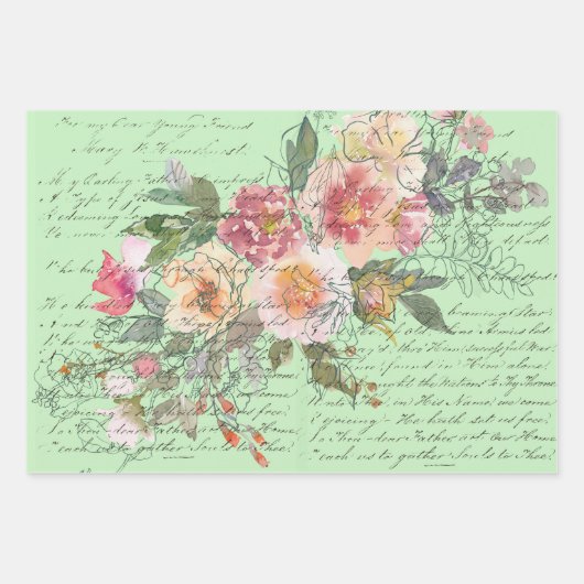 Feuilles plates de découpage papier à envelopper J (Devant 3)