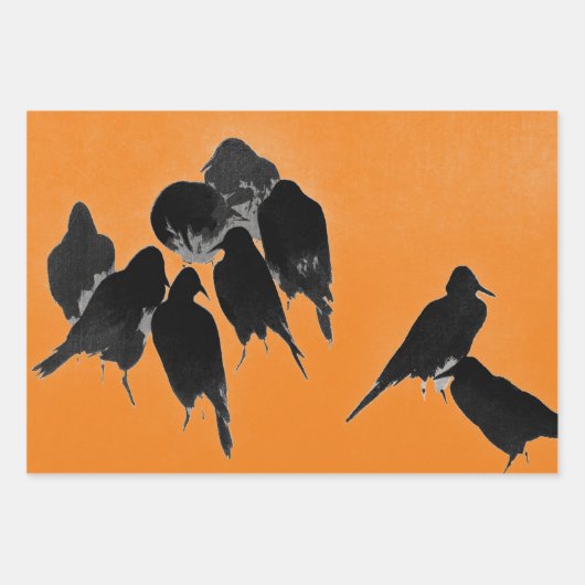 Feuilles plats de papier à enveloppement HALLOWEEN (Devant 3)