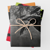 Feuilles plats de papier à enveloppement HALLOWEEN (En situation)