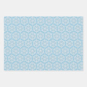 Feuilles plats de papier d'enveloppement Blue Snow (Devant 2)