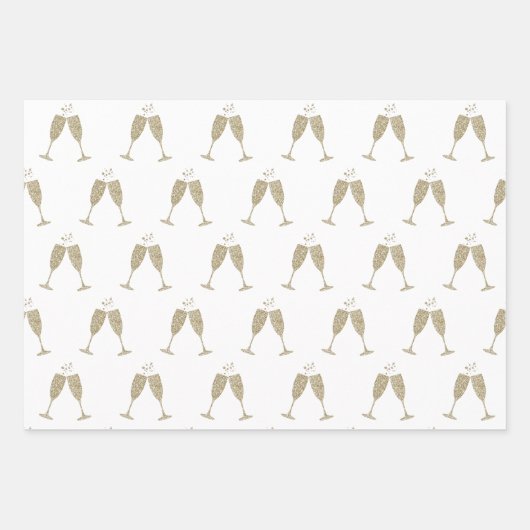 Feuilles plats en papier à envelopper de verres de (Devant)