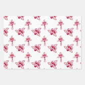 Feuilles plats en papier Motif à enveloppement Chi (Devant 3)