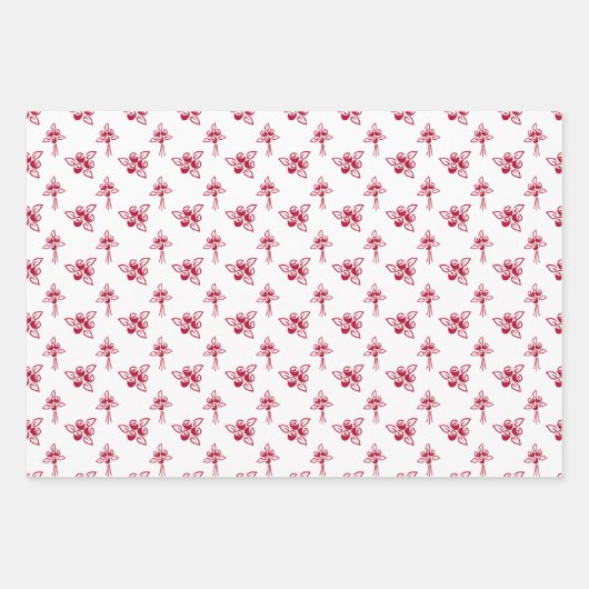 Feuilles plats en papier Motif à enveloppement Chi (Devant)