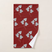 Feuilles qui tombent Cinnamon Rouge (Serviette à main)
