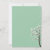 Feuilles qui tombent ~ Invitation Soirée festive (Dos)