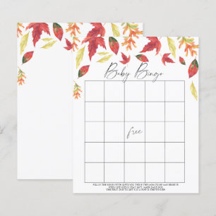 Feuilles qui tombent - Jeu de Bingo bébé