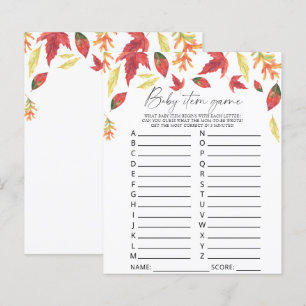 Feuilles qui tombent - Jeu d'objets pour bébé. Jeu
