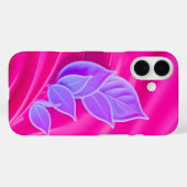 Feuilles roses torsadés - coque iphone Coque (Verso (horizontal))
