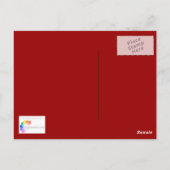 Feuilles rouges - Carte postale (Dos)