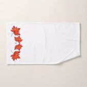 Feuilles rouges, feuilles d'érable, couleurs d'aut (Serviette à main)