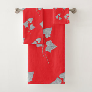 Feuilles rouges qui tombent