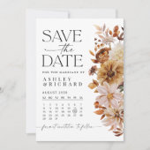 Feuilles Rustiques Automne Enregistrer La Carte Da (Devant)