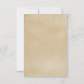 Feuilles Rustiques Mariage Automne Faire-Part de R (Dos)