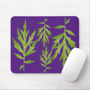 Feuilles sauvages sur un tapis de souris (1)