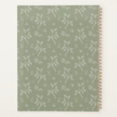 Feuilles simples et paisibles en vert olive (Dos)