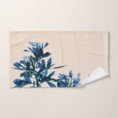 Feuilles stylisés de poivre bleu (Serviette à main)