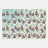 Feuilles Tropical Purple Green Gold (Devant)