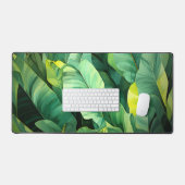 Feuilles tropicales, botanique abstraite, jungle, (Clavier et souris)