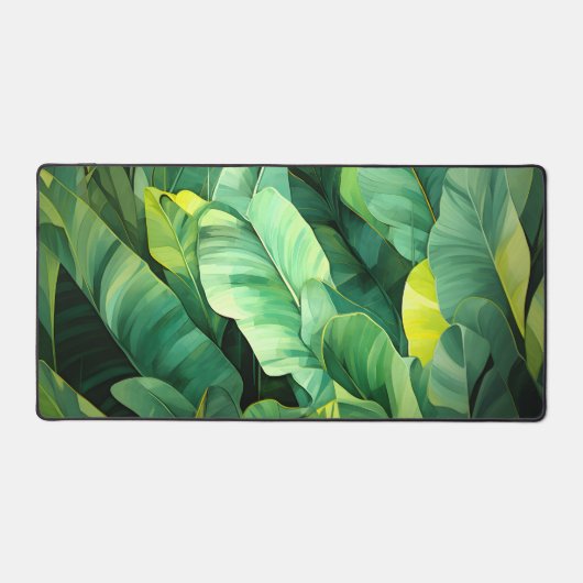 Feuilles tropicales, botanique abstraite, jungle, (Recto)