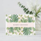 Feuilles Tropicales | Choix de repas RSVP Blush et (Debout devant)