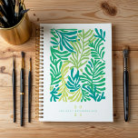 Feuilles tropicales colorées Abstraites personnali<br><div class="desc">Éclairez votre routine de planification grâce à notre planificateur abstrait et coloré de feuilles botaniques tropicaux. Doté de feuilles tropicaux audacieux et dynamiques, tissés ensemble dans un design artistique et abstrait, ce planificateur est parfait pour ceux qui aiment une touche de plaisir et de créativité dans leur organisation quotidienne. Customisez-le...</div>