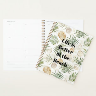 Feuilles Tropicales Coquillages de Plage