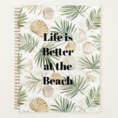 Feuilles Tropicales Coquillages de Plage (Devant)