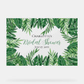 Feuilles tropicales exotiques pour la douche de ma (Recto)