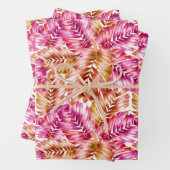 Feuilles tropicales roses (En situation)