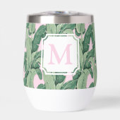 Feuilles tropicales roses et vertes | Cabane Monog (Avant)