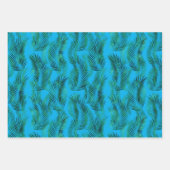 Feuilles tropicales vert bleu (Devant 3)
