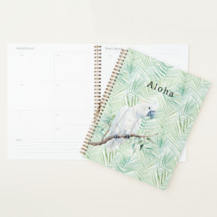 Feuilles Tropicales Vertes Oiseau Aloha