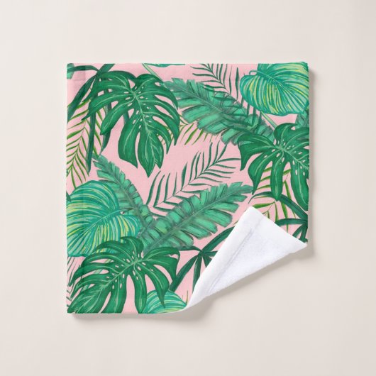 Feuilles tropicaux (Gant de toilette)
