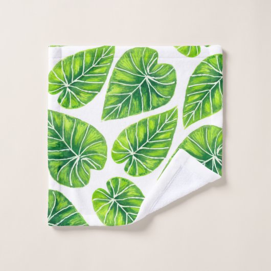 Feuilles tropicaux (Gant de toilette)