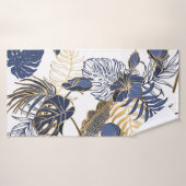 Feuilles tropicaux, arrière - plan sans couture da (Serviette de bain)