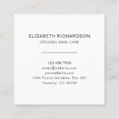 Feuilles tropicaux Carte de visite bio naturel (Dos)