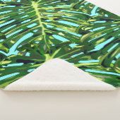 Feuilles tropicaux couverture Sherpa - Choisissez  (3/4)