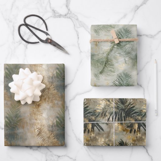 Feuilles tropicaux de l'or vert (Recto)