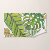 Feuilles Tropicaux En Aquarelle (Serviette à main)