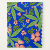 Feuilles tropicaux en bleu (Dos)