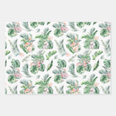 Feuilles tropicaux et fleurs Botanique (Devant 3)